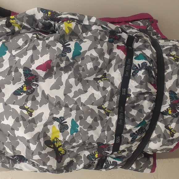 BARBIE Pink Waterproof Jacket FIVE Fifty FIVE Down Puffer Snow & Ski Hood 14 M - Picture 7 of 14